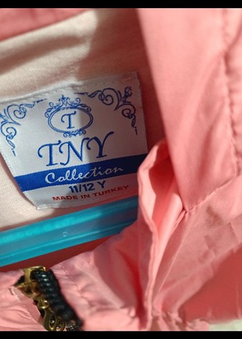 Kız Çocuk Pembe Fermuarlı Yağmurluk - Görsel 2