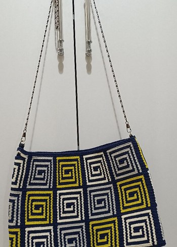 Desenli el örgüsü çanta - Görsel 2