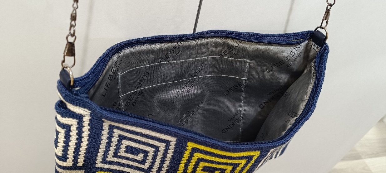 Desenli el örgüsü çanta - Görsel 3