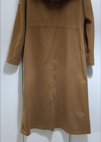 Kahverengi Nakışlı Kadın Kaban - Görsel 4