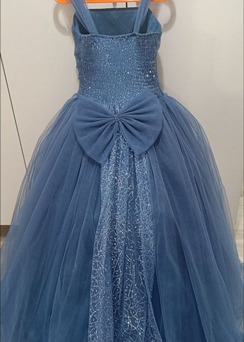 Mavi Kız Abiye Elbise - Görsel 2