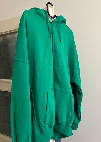 Addax Yeşil Fermuarlı Kadın Sweatshirt