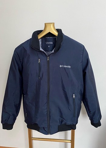 Columbia Lacivert Fermuarlı Erkek Mont