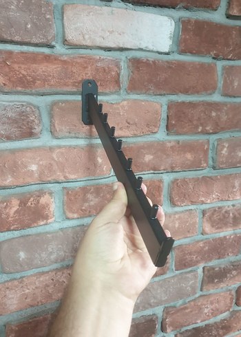  Beden 10 Adet T Tipi Siyah ve Gri Askılık