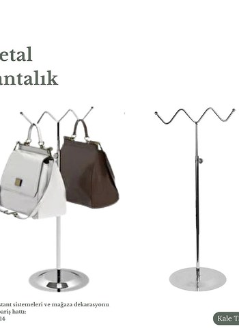 Gri Metal Kadın Çantalık ve Takı Askısı