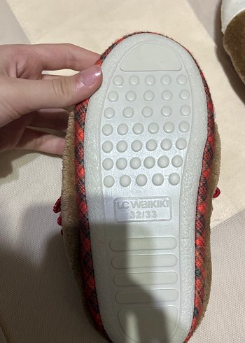 Kız Çocuk Kahverengi Kürklü Sıcak Terlik - Görsel 2