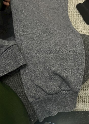 Gri Kadın Triko Yün Eşofman Altı - Görsel 2