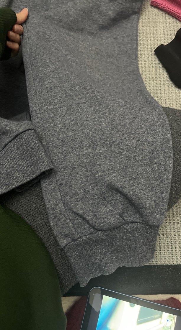 Gri Kadın Triko Yün Eşofman Altı - Görsel 2