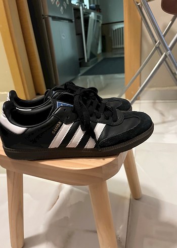 Siyah Beyaz Adidas Samba Kadın Spor Ayakkabı