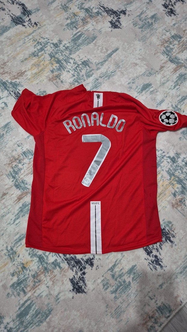 Kırmızı Manchester United Formalı Erkek Tişört - Görsel 2