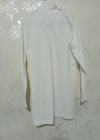 Beyaz Erkek Çocuk Boğazlı Sweatshirt - Görsel 2