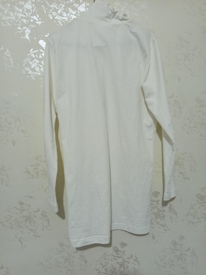 Beyaz Erkek Çocuk Boğazlı Sweatshirt - Görsel 2