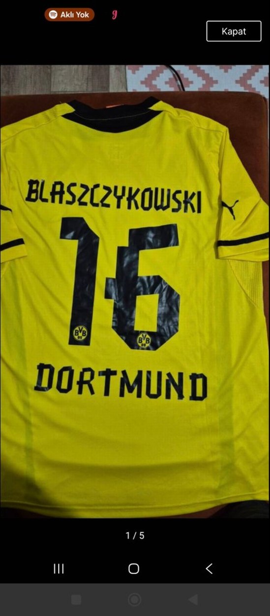 orjinal Borussia Dortmund blaszczykowski orjinal forma - Görsel 2