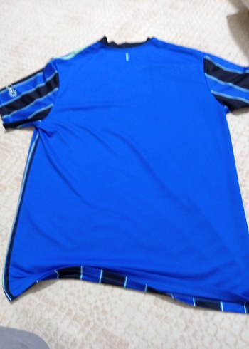 Mavi Siyah Çizgili Erkek Kısa Kollu Forma - Görsel 2