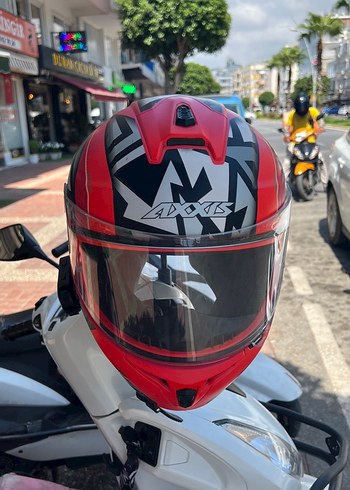 Renkli Baskılı AXSiS Motosiklet Kaskı - Görsel 2