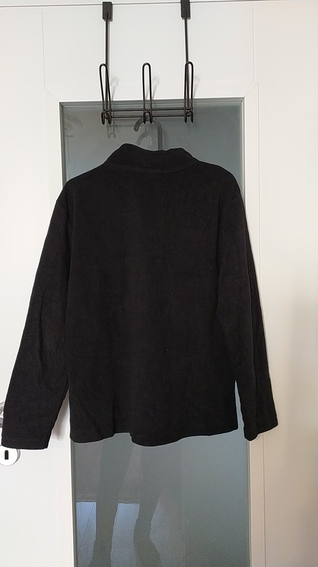 Yarım Fermuarlı Siyah Kadın Polar - Görsel 3