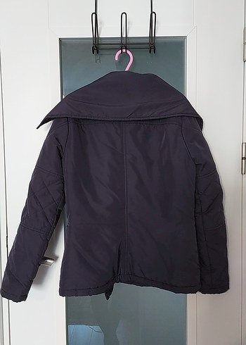 Düğmeli Lacivert Kadın Ceket, Normal Boy - Görsel 5