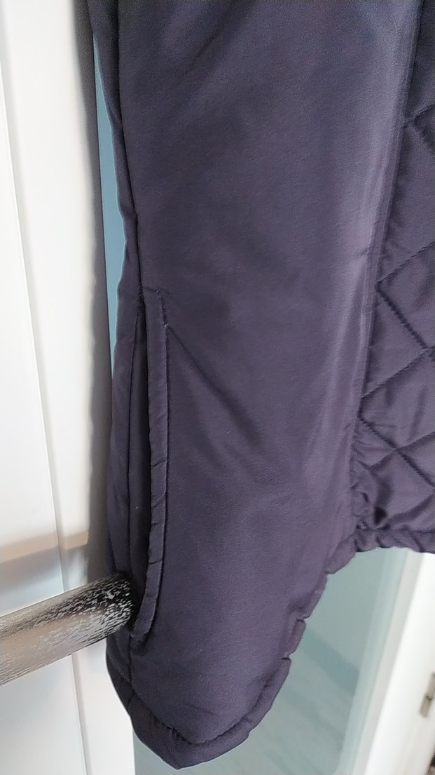 Düğmeli Lacivert Kadın Ceket, Normal Boy - Görsel 3