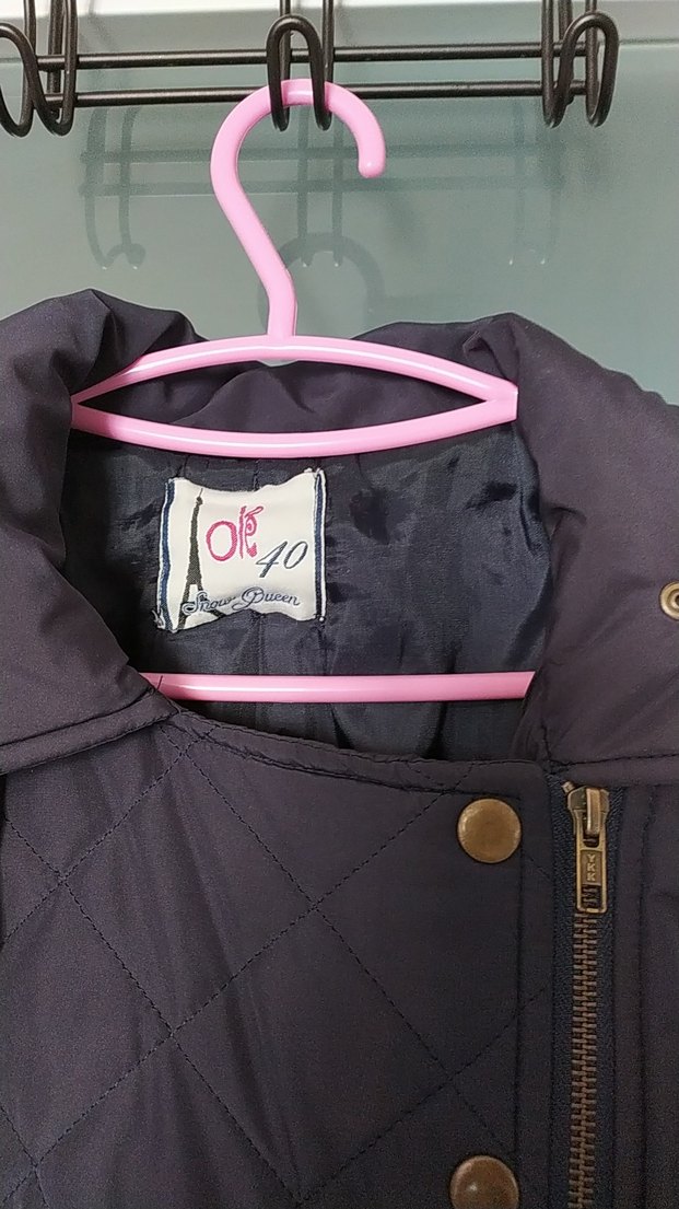 Düğmeli Lacivert Kadın Ceket, Normal Boy - Görsel 4