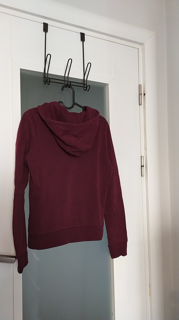Bordo Fermuarlı Kadın Sweatshirt - Görsel 5