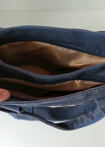 Lacivert Denim Kadın Omuz Çantası - Görsel 7