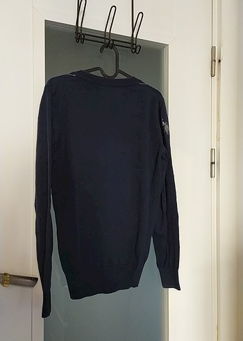 Kadın Mavi Triko Hırka - Görsel 7