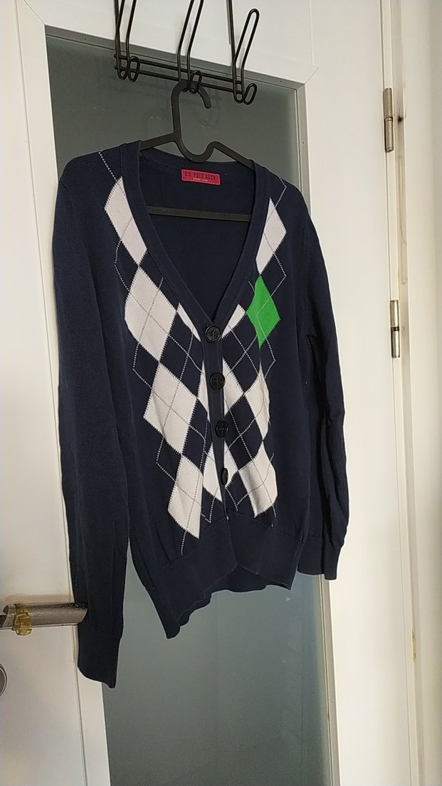 Kadın Mavi Triko Hırka - Görsel 4