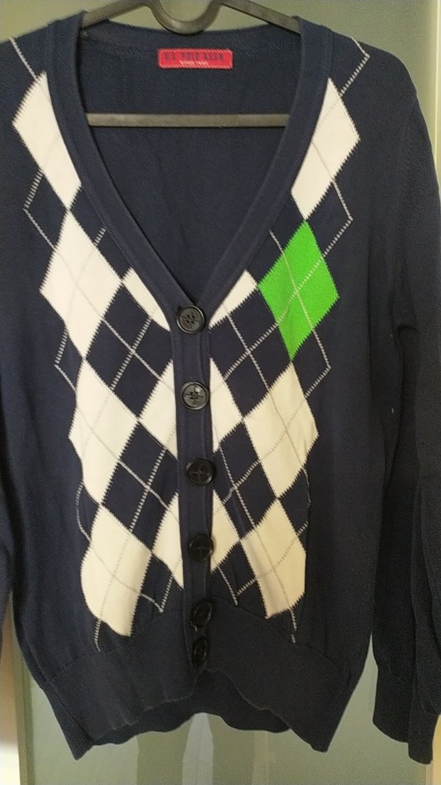 Kadın Mavi Triko Hırka - Görsel 2