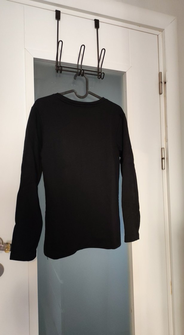 Nakışlı Fil Desenli Kadın Siyah Sweatshirt - Görsel 5