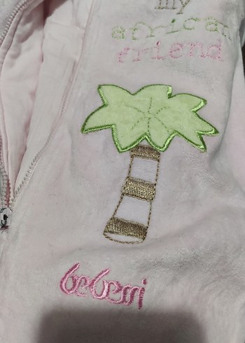 Bebek için Baskılı Pembe Uyku Tulumu - Görsel 5