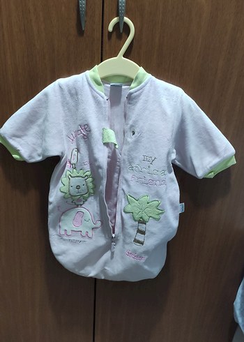 Bebek için Baskılı Pembe Uyku Tulumu - Görsel 3