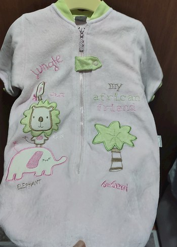 Bebek için Baskılı Pembe Uyku Tulumu - Görsel 4