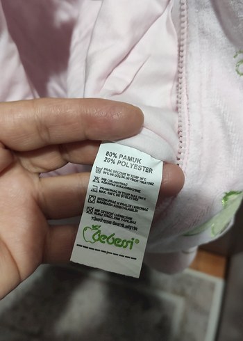 Bebek için Baskılı Pembe Uyku Tulumu - Görsel 8