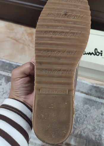 Renkli Bağlama Desenli Kadın Dolgu Topuklu Espadril - Görsel 5