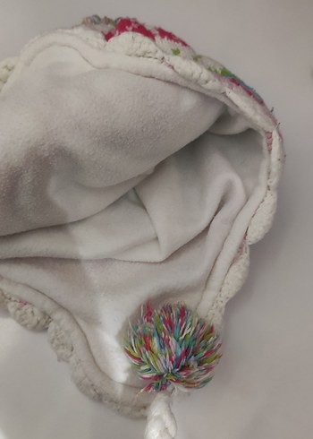 Renkli Nakışlı Örgü Çocuk Bere - Görsel 3