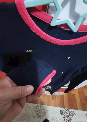 Kız Çocuk Uzun Kollu Baskılı Triko Elbise - Görsel 2