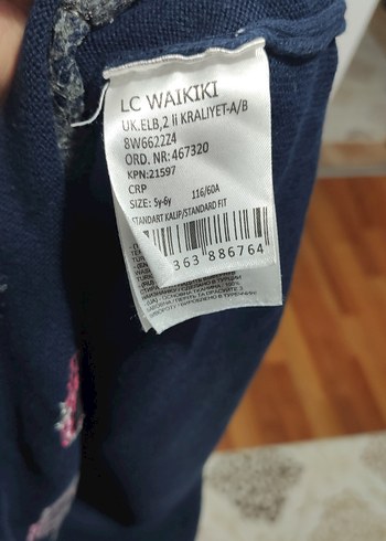 Kız Çocuk Uzun Kollu Baskılı Triko Elbise - Görsel 7