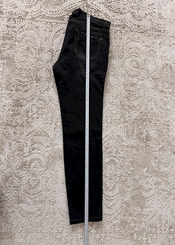 Adl Kadın Siyah Normal Kesim Kot Pantolon - Görsel 4