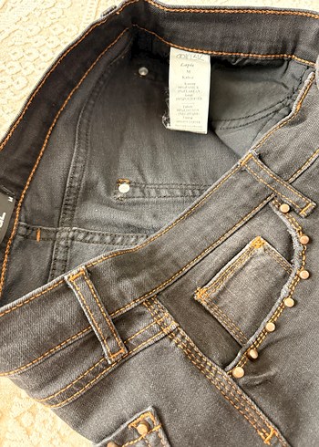 Adl Kadın Siyah Normal Kesim Kot Pantolon - Görsel 8