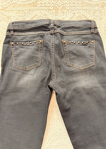 Adl Kadın Siyah Normal Kesim Kot Pantolon - Görsel 5