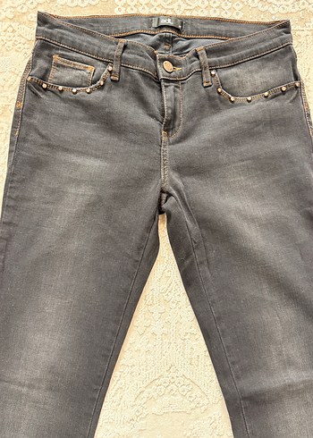 Adl Kadın Siyah Normal Kesim Kot Pantolon - Görsel 2