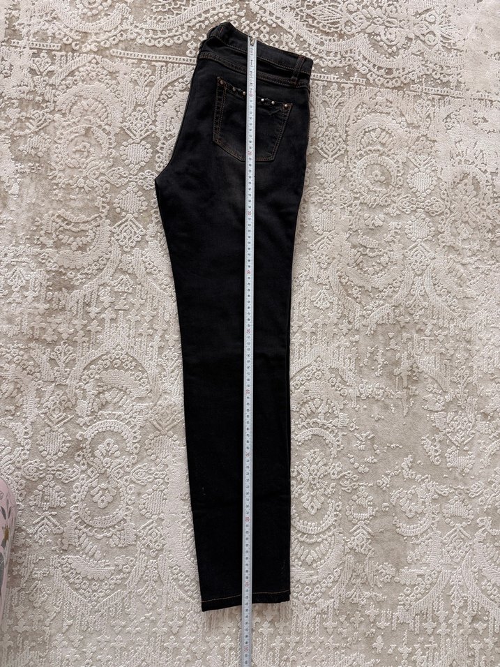 Adl Kadın Siyah Normal Kesim Kot Pantolon - Görsel 4