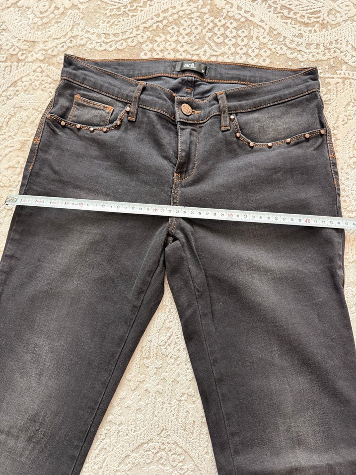 Adl Kadın Siyah Normal Kesim Kot Pantolon - Görsel 3