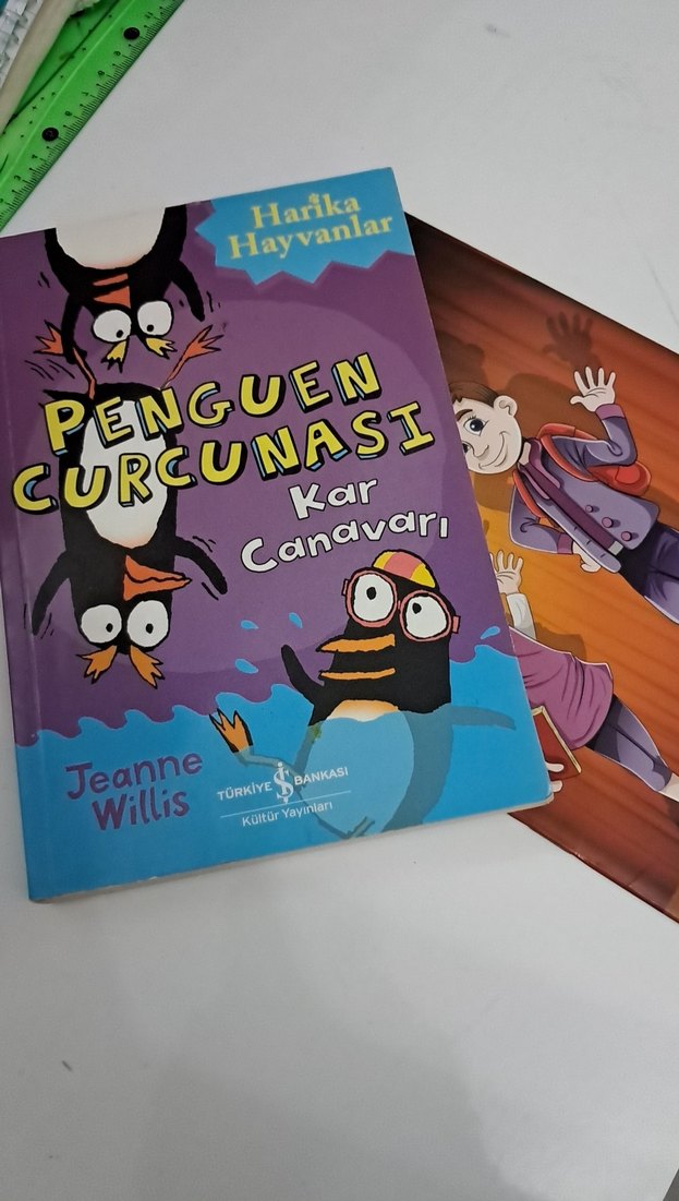 Penguen Curcunası ve yanında ingilizce bir kitap - Görsel 4