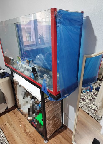  Beden 120*30* 60 10 milimetre Renkli Çerçeveli Cam Akvaryum