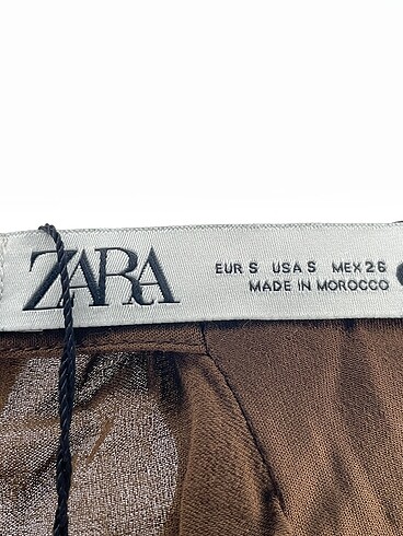 s Beden kahverengi Renk Zara Bluz %70 İndirimli.