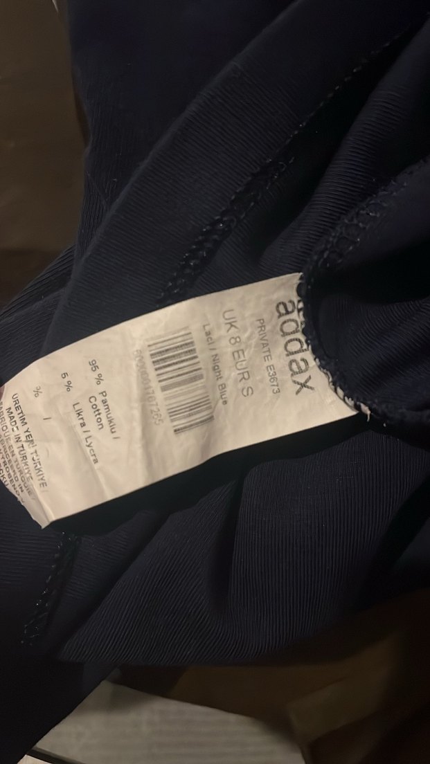 Lacivert Kolsuz Midi Kalem Elbise - Görsel 5