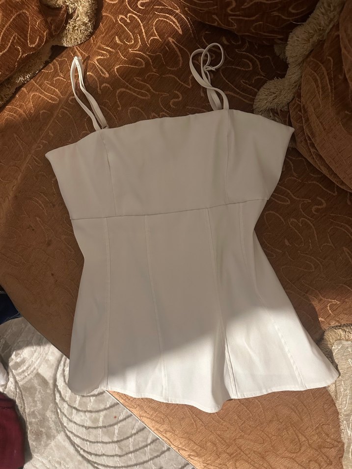 Krem bluz - Görsel 4