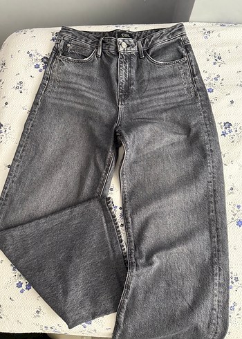 Colin's Gri Bol Kesim Midi Denim Kadın Jean
