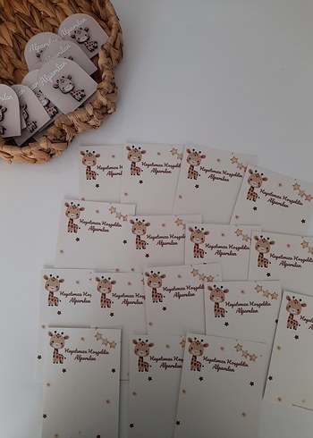 Bebek Magnet Zürafa temalı - Görsel 4